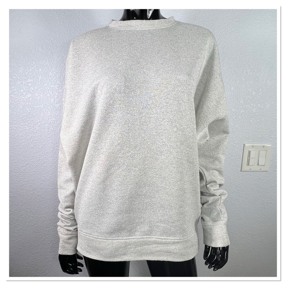 Iro Regent Metallic French Cotton-Blend Terry Sweatshirt Sz S